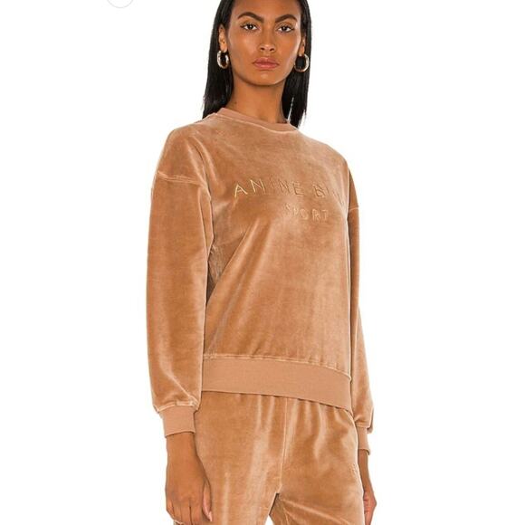 Anine Bing Evan Velour Joggers Pants size M medium - Picture 2 of 7